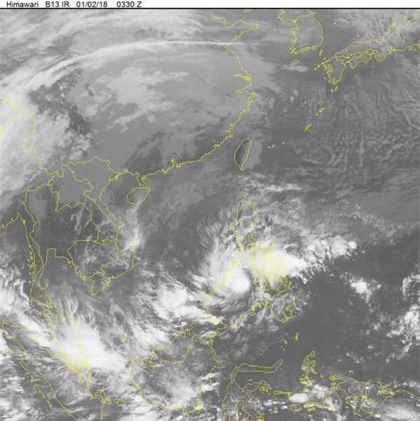 toi 2/1, ap thap nhiet doi vao bien dong, nam bo nguy co hung con bao dau tien nam 2018 - 1