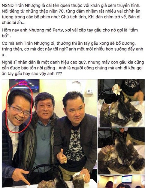 Diễn viên Người phán xử bị chỉ trích khi lộ ảnh sử dụng tay gấu-1