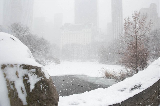 New York như “hành tinh khác” trong trận bão tuyết khiến nước Mỹ lạnh hơn sao Hỏa - Ảnh 9.