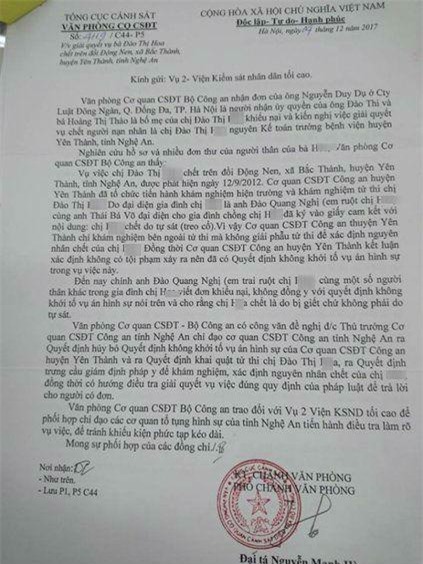 vu khai quat tu thi nu ke toan truong chet 5 nam truoc: cong an lam viec voi nguoi than - 2