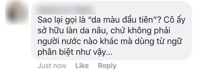 Fanpage Hoa hậu Hoàn vũ Việt Nam bị chỉ trích khi gọi HHen Niê là hoa hậu da màu đầu tiên