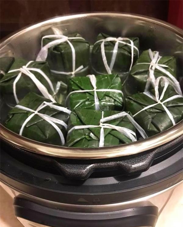 me viet xa xu bay cach luoc banh chung, banh tet bang noi ap suat khong ton thoi gian - 3