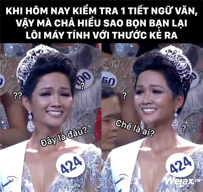 Biểu cảm lúc đăng quang không rõ “cười hay mếu” của Tân hoa hậu Hoàn vũ H’Hen Niê lại thành nguồn chế ảnh bất tận! - Ảnh 8.