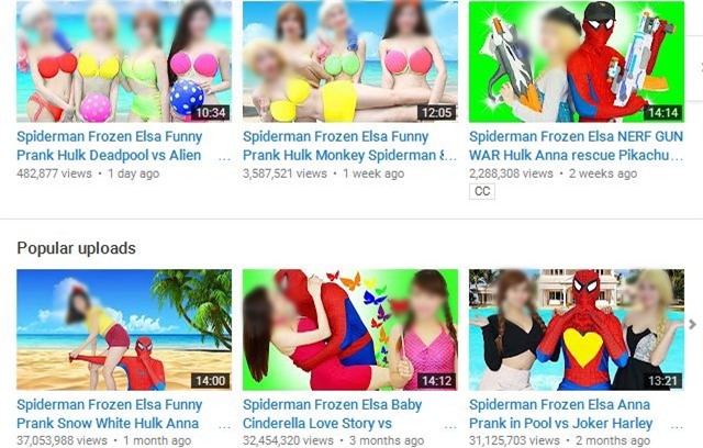 “Ngụy trang” dưới dạng các phim hoạt hình nổi tiếng, nhiều video trên Youtube đang đầu độc trẻ nhỏ bằng cách này - Ảnh 5.