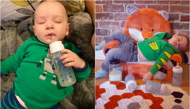 Cận cảnh khuôn mặt hạnh phúc của những em bé “phê” sữa sau khi bú mẹ - Ảnh 12.