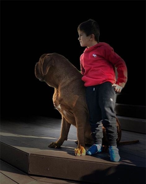 Chú chó nhà Messi giờ đã to lớn thế này cơ mà! - Ảnh 1.