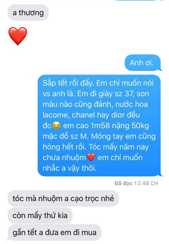 Các chị thi nhau nhắn tin theo trào lưu đòi quà sắp Tết rồi, em sợ anh quên, và đây là phản ứng của các anh chồng - Ảnh 15.