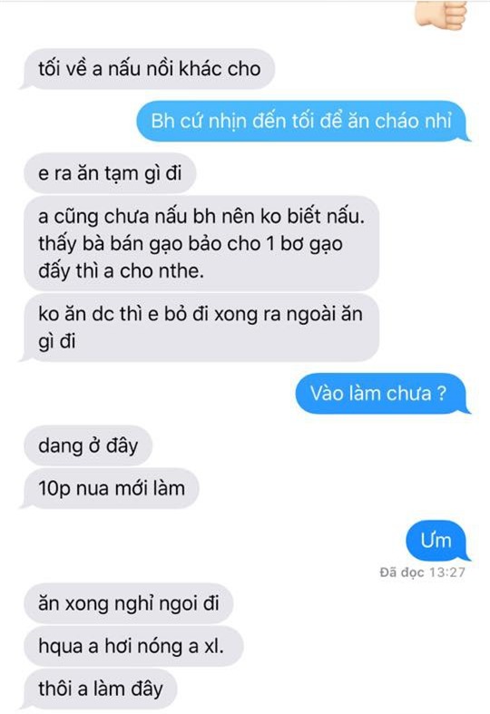 Vợ đau bụng nằm bẹp dí, chồng chăm sóc bằng nồi cháo heo khiến vợ tức ấm ức, chị em cười xòa xui bỏ qua