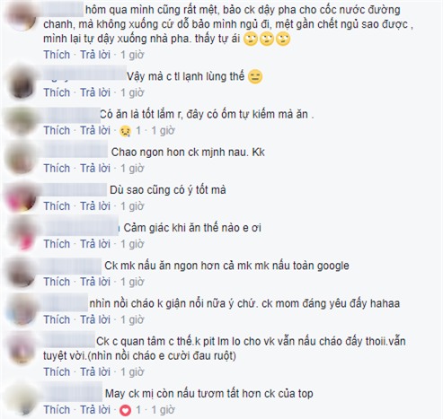 Vợ đau bụng nằm bẹp dí, chồng chăm sóc bằng nồi cháo heo khiến vợ tức ấm ức, chị em cười xòa xui bỏ qua