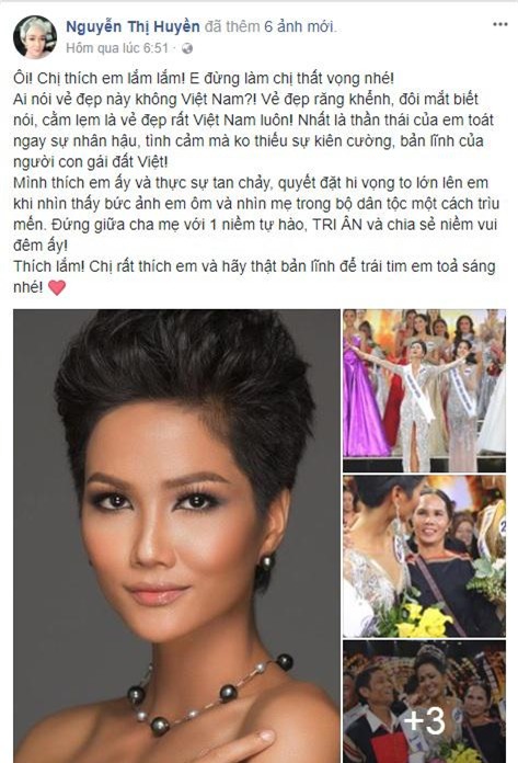 hh nguyen thi huyen len tieng benh vuc, khi tan hoa hau h' hen nie bi che xau - 1