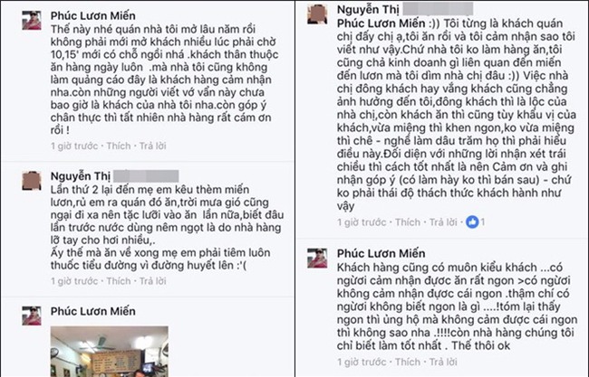 Bị thực khách chê thẳng không ngon, hàng miến lươn Phúc nổi tiếng Hà Nội liền rủa mẹ khách bị ung thư? - Ảnh 3.