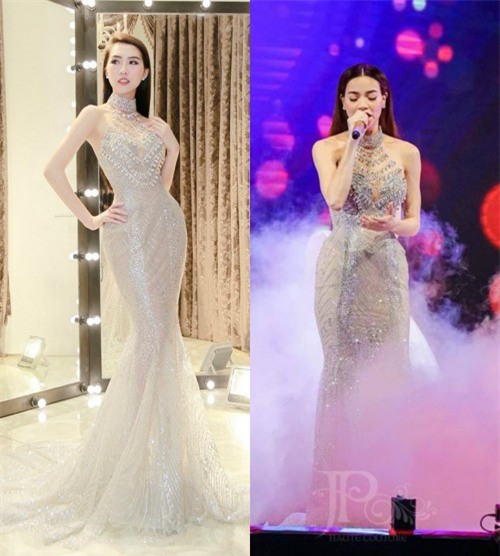 Tường Linh khiến fan lo lắng khi liên tục chọn váy cũ của Hà Hồ để lên đường thi thố nhan sắc-7