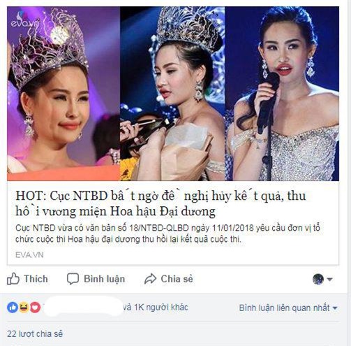 le au ngan anh bi de nghi tuoc vuong mien, va day la phan ung cua cu dan mang - 1