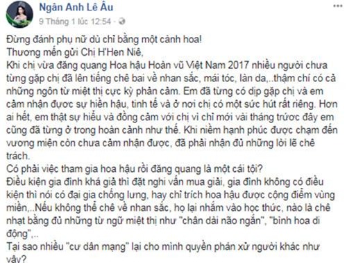 le au ngan anh bi de nghi tuoc vuong mien, va day la phan ung cua cu dan mang - 11