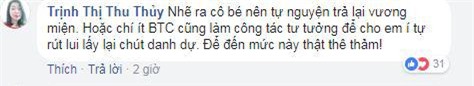 le au ngan anh bi de nghi tuoc vuong mien, va day la phan ung cua cu dan mang - 4