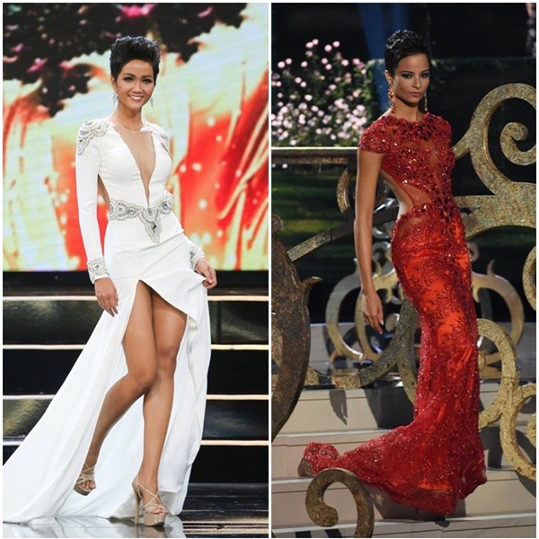 Đứng cạnh Á hậu Hoàn vũ Thế giới, HHen Niê bên 10, bên 8 đẹp chẳng kém bản chính-11