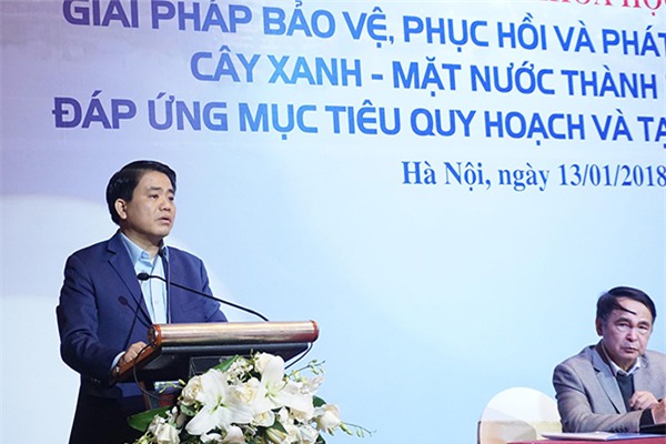 Chủ tịch Hà Nội,Nguyễn Đức Chung,cây xanh,chặt cây