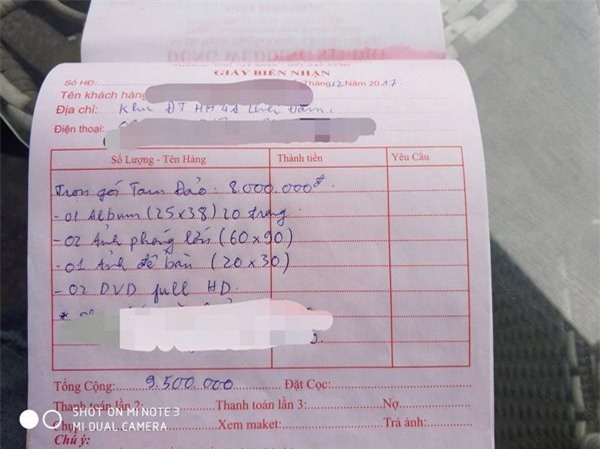 Chụp ảnh cưới cho người quen, chủ cửa hàng cay đắng vì không được trả tiền thanh toán 1