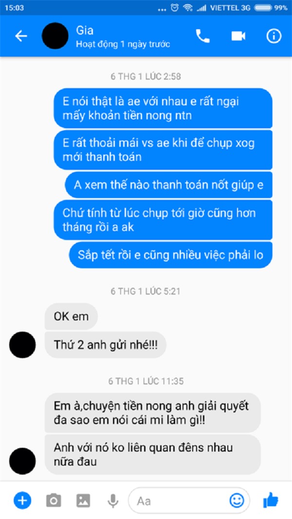 Chụp ảnh cưới cho người quen, chủ cửa hàng cay đắng vì không được trả tiền thanh toán 3