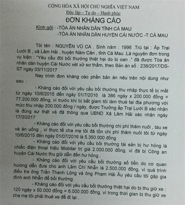 thanh nien bi oan dut khoat khong nhan 175 trieu cho 386 ngay tu hinh anh 2