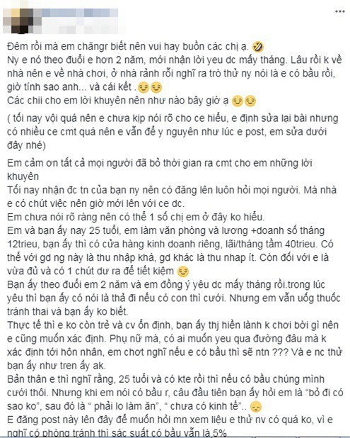 Bạn trai từng nói: “Thả đi, có bầu rồi cưới”, cô nàng thử lòng bằng tin nhắn có thai và cái kết đắng ngắt - Ảnh 1.