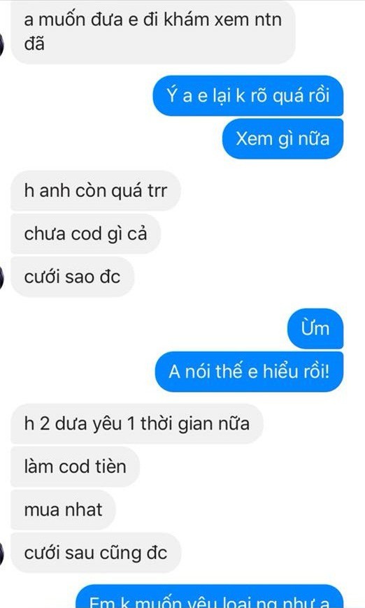 Bạn trai từng nói: “Thả đi, có bầu rồi cưới”, cô nàng thử lòng bằng tin nhắn có thai và cái kết đắng ngắt - Ảnh 2.