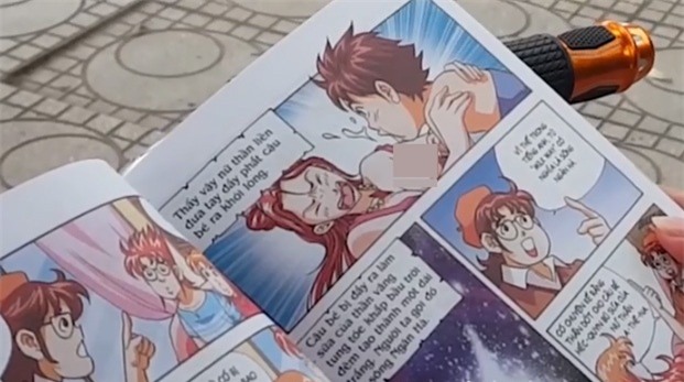 Sốc với truyện tranh thiếu nhi vẽ ngực phụ nữ lõa lồ