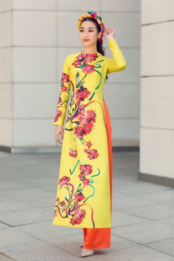 Hoa hậu mỹ linh,hoa hậu việt nam 2016,mỹ linh diện áo dài