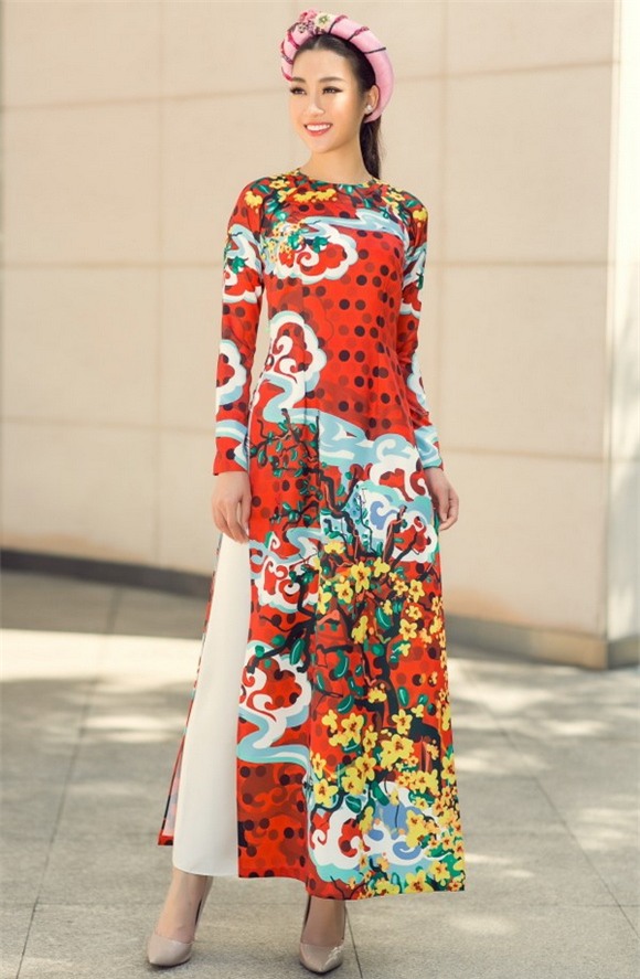 Hoa hậu mỹ linh,hoa hậu việt nam 2016,mỹ linh diện áo dài