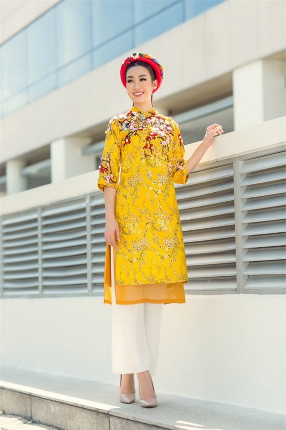 Hoa hậu mỹ linh,hoa hậu việt nam 2016,mỹ linh diện áo dài