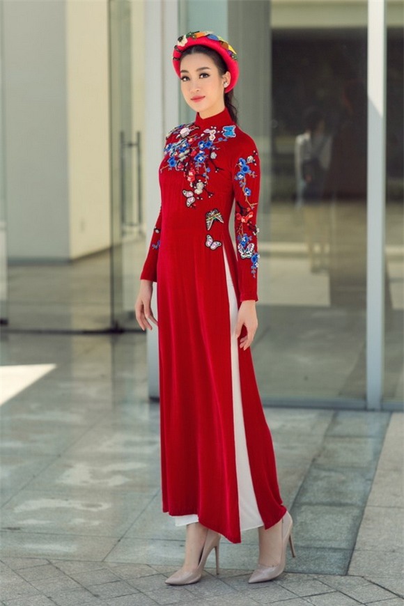 Hoa hậu mỹ linh,hoa hậu việt nam 2016,mỹ linh diện áo dài