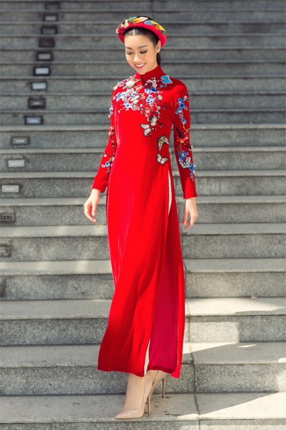 Hoa hậu mỹ linh,hoa hậu việt nam 2016,mỹ linh diện áo dài