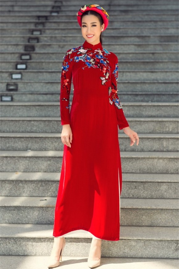 Hoa hậu mỹ linh,hoa hậu việt nam 2016,mỹ linh diện áo dài