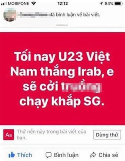 cuoi ra nuoc mat voi loi hua “khoa than chay khap pho neu u23 viet nam chien thang” - 1