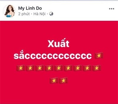 Huyền My cùng dàn sao Việt tưng bừng ăn mừng chiến thắng của U23 Việt Nam-10