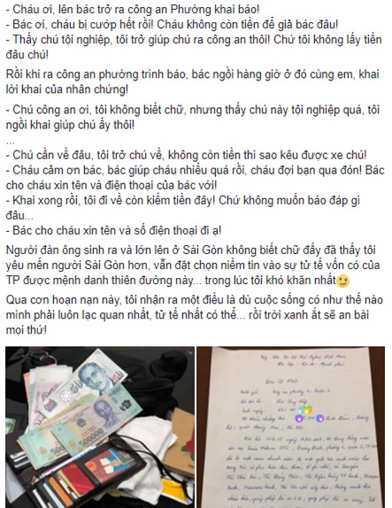 Chuyện cổ tích của 9x Hà Nội bị giật túi ở giữa Sài Gòn - Ảnh 1.