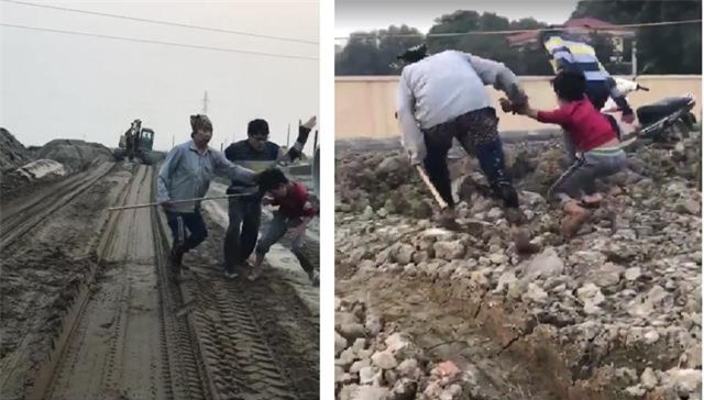 cau be be trom ngo bi nguoi phu nu cung con trai danh lien tiep vao mat va nguoi - 2