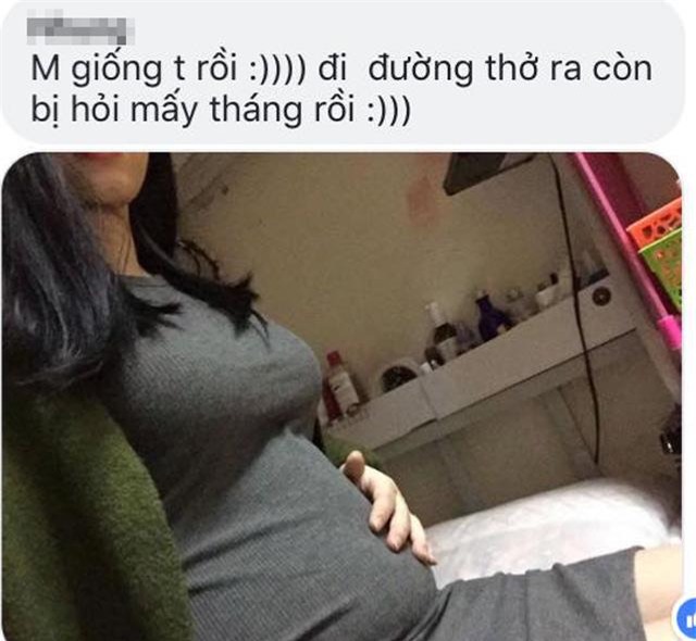 cuoi te ghe voi trao luu “khoe bung mo ma ngo bung bau” ca chi em va dang may rau - 2
