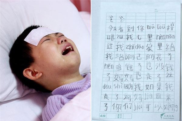 la thu mong duoc chet cua be gai gui bo gay chan dong: "khi con ra di, me se ve" - 2