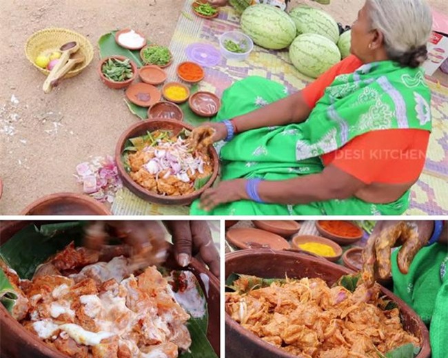 Gà nướng trong dưa hấu - độc đáo từ cái tên tới cách làm khiến triệu người tò mò-3