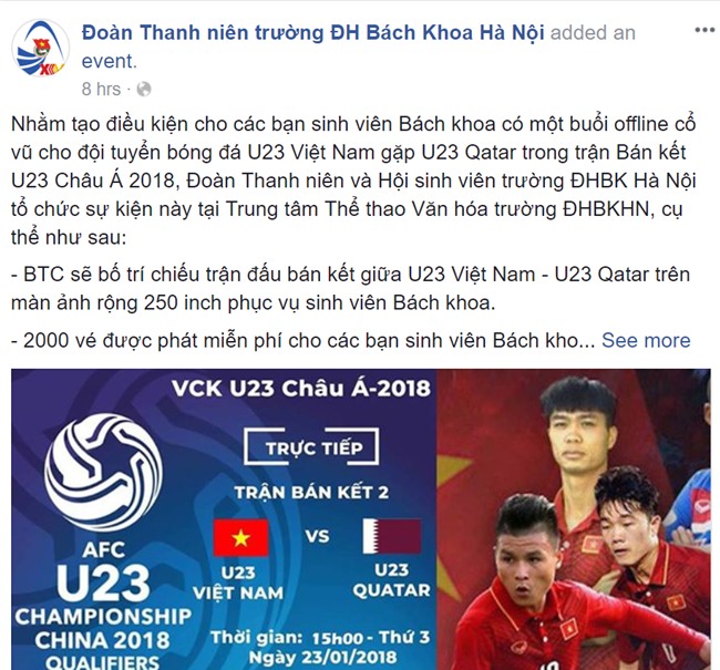 Sinh viên các trường ĐH lớn rầm rầm tổ chức cổ vũ U23 Việt Nam trước trận bán kết lịch sử - Ảnh 7.