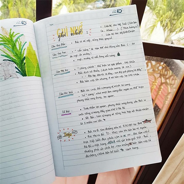 Cô học trò 'Phó Chủ tịch' biến vở viết thành bức tranh đầy màu sắc, ai nhìn cũng muốn học 10