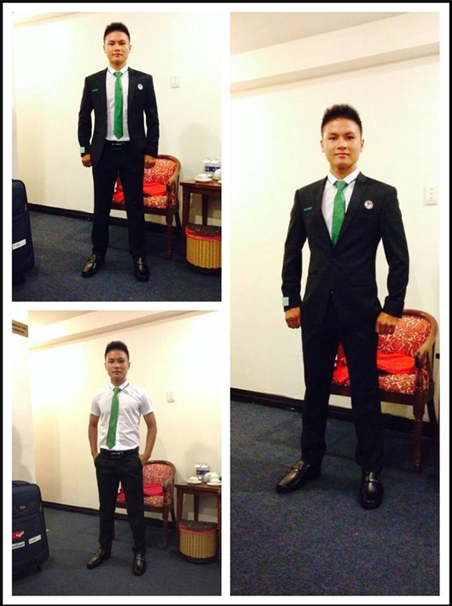 Gu thời trang giản dị vẫn đẹp của tiền vệ xuất sắc nhất trận đấu với Qatar Nguyễn Quang Hải-3