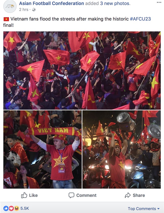 Đến AFC cũng đưa tin về cơn bão của người hâm mộ Việt Nam - Ảnh 1.