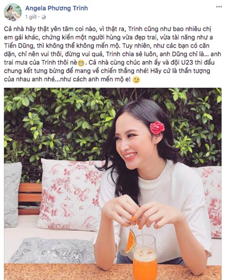 Sau khi khoe được Tiến Dũng thả thính, Angela Phương Trinh khẳng định: Cả nhà hãy yên tâm, Dũng chỉ là anh trai! - Ảnh 2.
