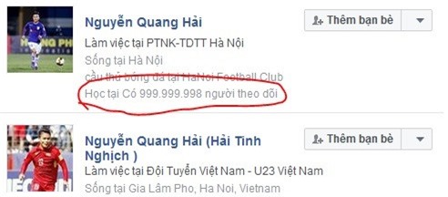 200 tai khoan Facebook gia mao cau thu va HLV U23 Viet Nam hinh anh 1