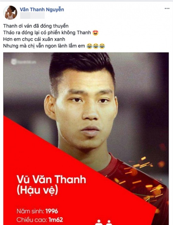 Vân Hugo , MC Vân Hugo , hậu vệ Văn Thanh