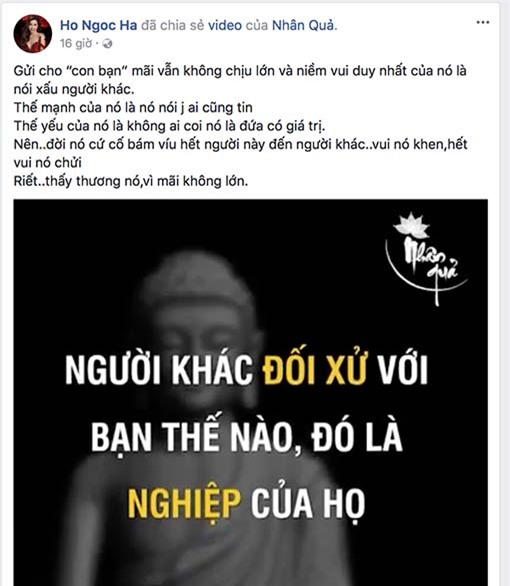 ho ngoc ha dang loi phat day da xeo ke dam sau lung duoc goi la ban hinh anh 1