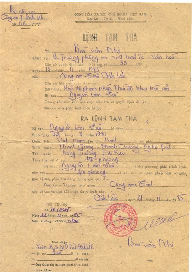 vu 33 nam bi bat oan: 