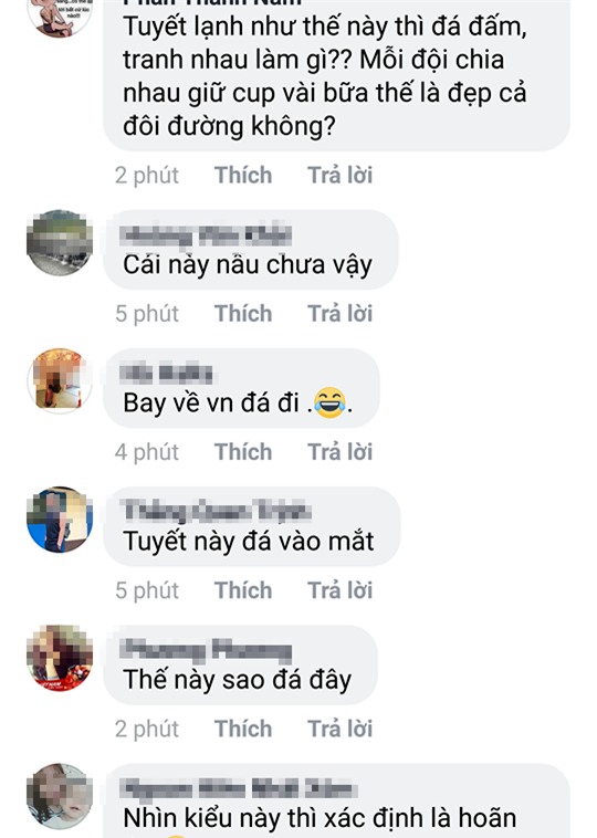 2 tiếng trước trận đấu, trên mạng xã hội người lo lắng tuyết rơi hoãn đấu, người tranh thủ mua đồ nhậu đợi giờ G - Ảnh 5.